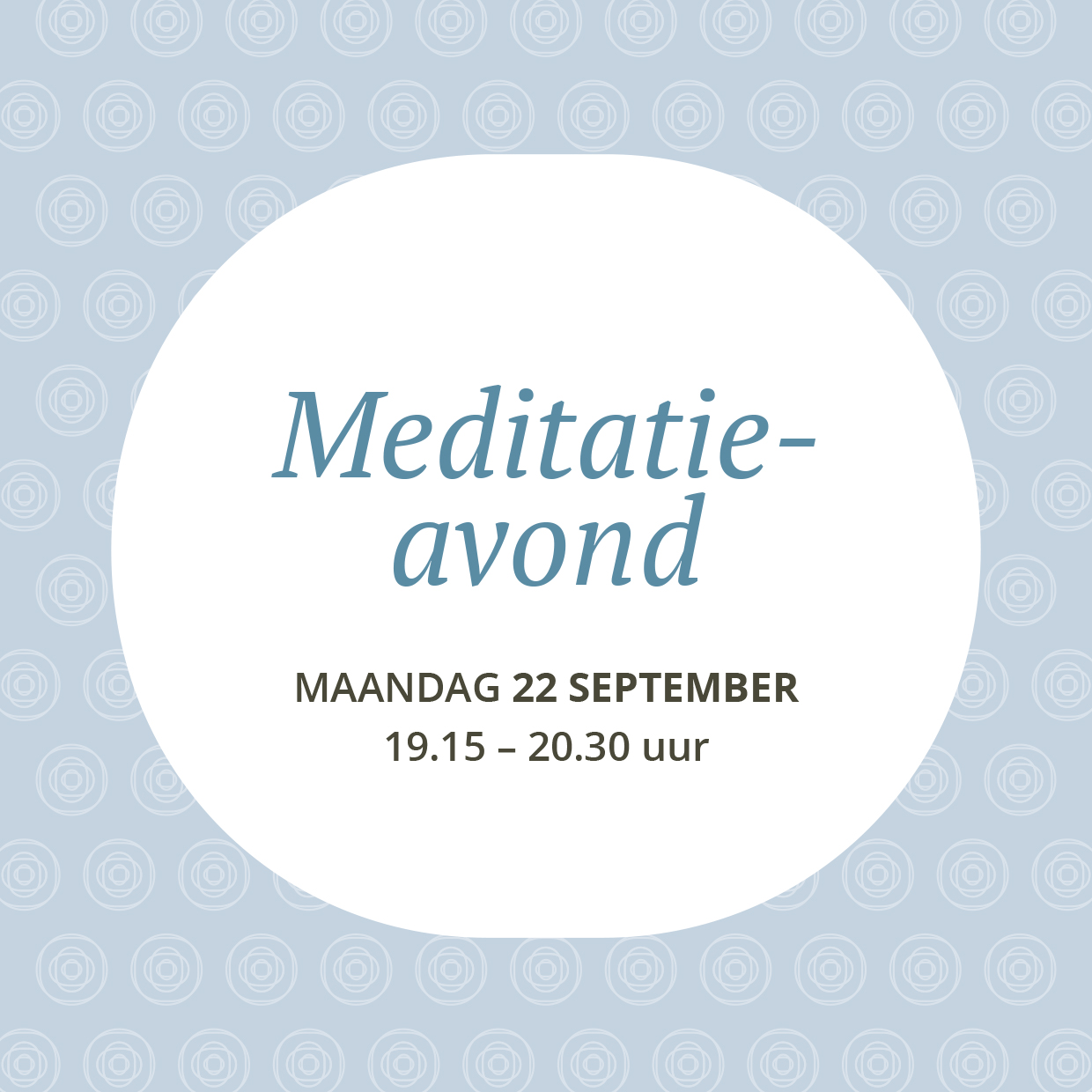 AHO Meditatieavond_22september Ahora mindfulness meditatie Haarlem Heemstede Hoofddorp Bennebroek