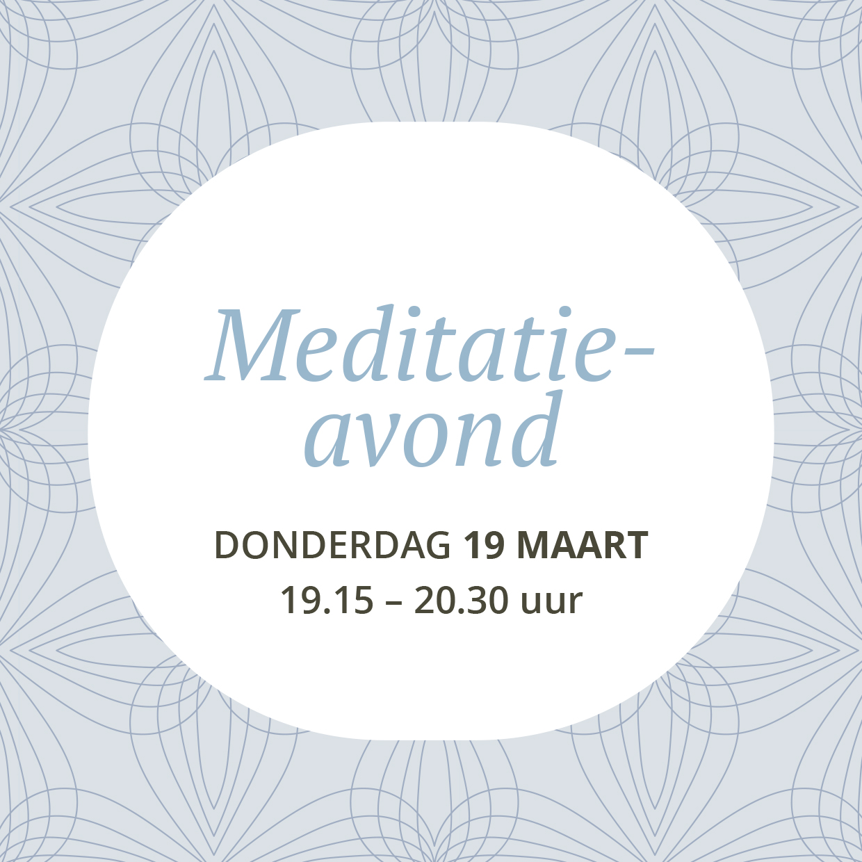 03-19 Ahora mindfulness meditatie Bennebroek Hoofddorp Heemstede Hillegom