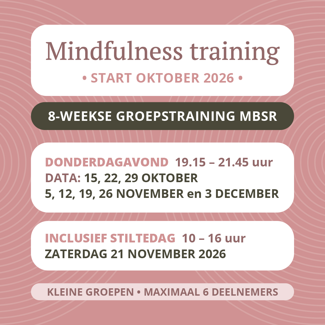Ahora mindfulness training Mindfulnesstraining Bennebroek Haarlem Hoofddorp Heemstede Bollenstreek meditatie